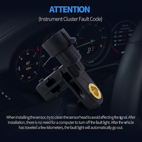 مستشعر سرعة العجلة HiSport XR822753 ABS متوافق مع Jaguar S-Type 2003-2008، Super V8 2005-2009، Vanden plas، XJ8، XJR 2004-2009، XK 2007-2009، XK8 2003-2006، XKR 2003-2009 استبدال ALS524 in Saudi Arabia