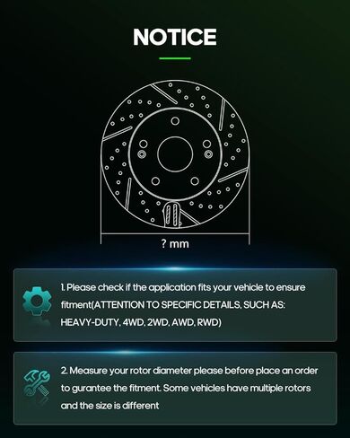 SCITOO Brakes Rotors 2pcs Rear Drilled Slotted Discs Brake Rotors Brakes Kit fit 97-05 for Chevy Blazer,98-04 for Chevy S10,98-01 for GMC Jimmy,98-04 for GMC Sonoma,97-01 for Oldsmobile Bravada in Saudi Arabia