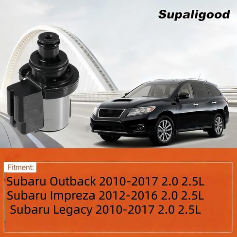 Transmission Solenoid for Subaru Outback Legacy 2010-2017, No. 31706AA030, Fit for CVT TR580 TR690 Torque Converter Lock-Up Solenoid (3.4-4.5 Ohm) (Note: Black Lock-Up Solenoids) (1PCS) in Kuwait