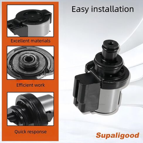 Transmission Solenoid for Subaru Outback Legacy 2010-2017, No. 31706AA030, Fit for CVT TR580 TR690 Torque Converter Lock-Up Solenoid (3.4-4.5 Ohm) (Note: Black Lock-Up Solenoids) (1PCS) in Kuwait