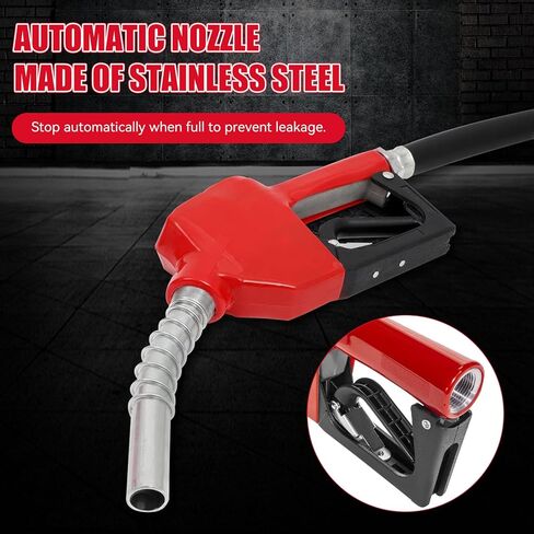 Electric Diesel Transfer Pump Kit - 110V, 550W, 16 GPM Electric Fuel Transfer Pump With Automatic Nozzle, Mechanical Fuel Meter, 13 Feet Dispensing Hose and 6.6 Feet Suction Hose in Saudi Arabia