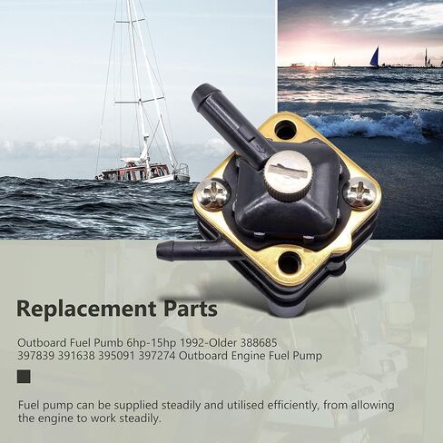 Fuel Pump Assy 18-7350 Compatible With Johnson Evinrude Parts outboard 6HP 8HP 9.9HP 15HP 1992-Older 388685 397839 391638 395091 397274 Outboard Engine in Saudi Arabia