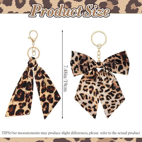 2 جهاز كمبيوتر شخصى لطيف ليوبارد القوس المفاتيح ليوبارد طباعة القوس حقيبة سحر سلاسل المفاتيح سحر لحقائب اليد الرجعية ليوبارد مفتاح سلسلة الملحقات الفهد حلقات السيارة النساء لحقائب اليد حمل الحقائب (القهوة) in Kuwait