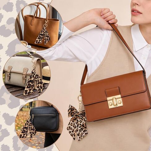 2 جهاز كمبيوتر شخصى لطيف ليوبارد القوس المفاتيح ليوبارد طباعة القوس حقيبة سحر سلاسل المفاتيح سحر لحقائب اليد الرجعية ليوبارد مفتاح سلسلة الملحقات الفهد حلقات السيارة النساء لحقائب اليد حمل الحقائب (القهوة) in Kuwait