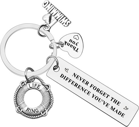 Xiahuyu Swim Coach Keychain Gifts for Men Women Swimming Coach Appreciation Gift Swim Team Gift Swimmer Swim Lover Gift Swim Teacher Gift Thank You Gift for Swim Coach Swim Instructor in Saudi Arabia