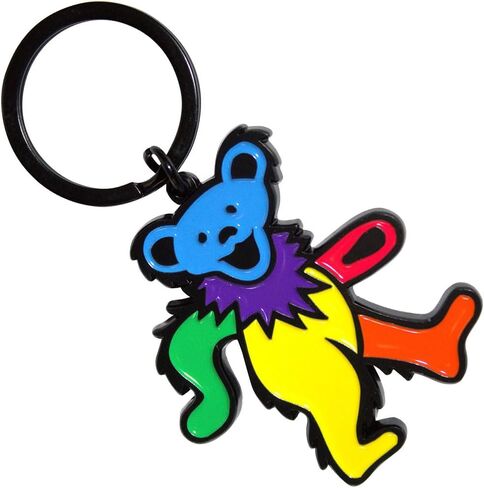 Rock Off officially licensed products Grateful Dead Yellow Body Dancing Bear Metal Key Chain in Saudi Arabia