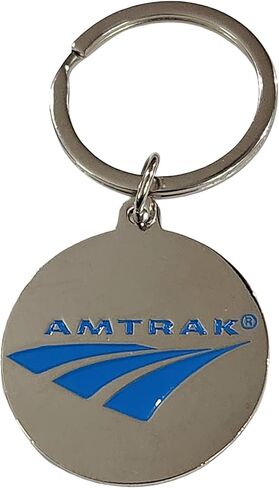 سلسلة مفاتيح Amtrak Travelmark من المينا مقاس 1.375 بوصة من الفولاذ المقاوم للصدأ إصدار جامع المفاتيح in Kuwait