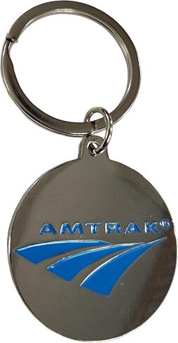سلسلة مفاتيح Amtrak Travelmark من المينا مقاس 1.375 بوصة من الفولاذ المقاوم للصدأ إصدار جامع المفاتيح in Kuwait