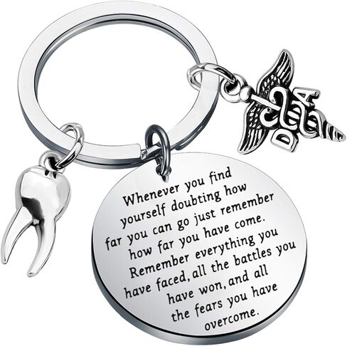 MAOFAED Dental Assistant Gift Dentist Keychain Dental Encouragement Gifts DA Graduation Gift in Saudi Arabia