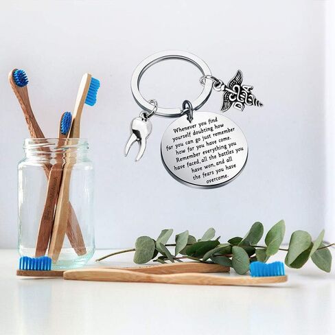 MAOFAED Dental Assistant Gift Dentist Keychain Dental Encouragement Gifts DA Graduation Gift in Saudi Arabia