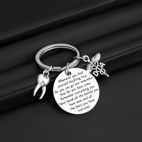 MAOFAED Dental Assistant Gift Dentist Keychain Dental Encouragement Gifts DA Graduation Gift in Saudi Arabia