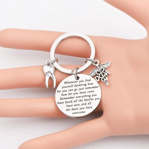 MAOFAED Dental Assistant Gift Dentist Keychain Dental Encouragement Gifts DA Graduation Gift in Saudi Arabia