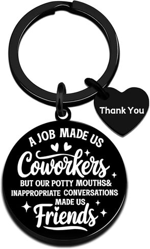 Work Besties Gifts for Women Men Funny Coworkers Keychain Appreciation Thank You Gifts Farewell Going Away Gifts for Female Colleague Employee Office Keychain for Her in Kuwait