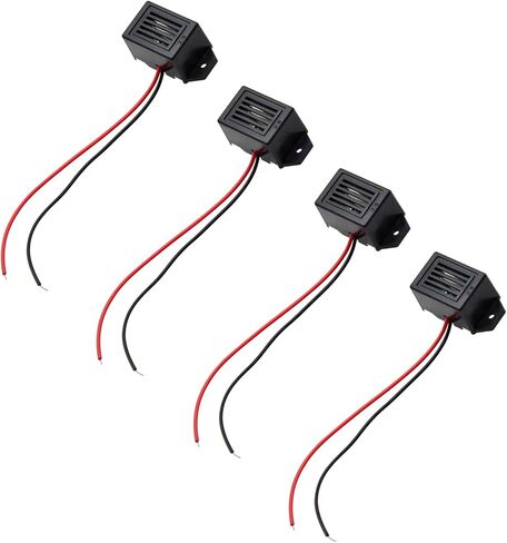 23 X 15 MM 12V Electronic Buzzer Alarm with Lead for Cell Phone,Telephone and Doorbell (4 PCS) in Kuwait