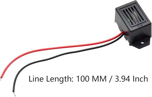 23 X 15 MM 12V Electronic Buzzer Alarm with Lead for Cell Phone,Telephone and Doorbell (4 PCS) in Kuwait