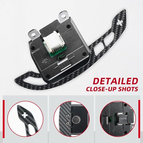 تمديد مبدلات عجلة القيادة المغناطيسية من ألياف الكربون لسيارة كورفيت C8 Z51 Z06 2020-2025 (لامع، مغناطيسي، بديل) in Kuwait