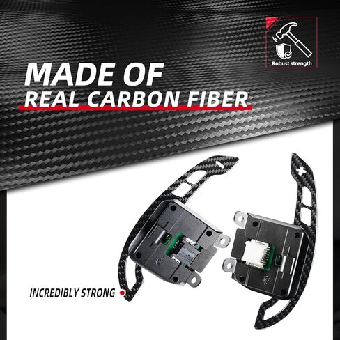 تمديد مبدلات عجلة القيادة المغناطيسية من ألياف الكربون لسيارة كورفيت C8 Z51 Z06 2020-2025 (لامع، مغناطيسي، بديل) in Kuwait