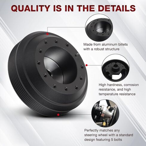 Steering Wheel Hub Adapter Compatible with 2003-2007 for INFINITI G35 2008-2013 for INFINITI G37 2003-2009 for Nissan 350Z 2009-2010 for Nissan 370Z 2006-2012 for Nissan Sentra in Kuwait