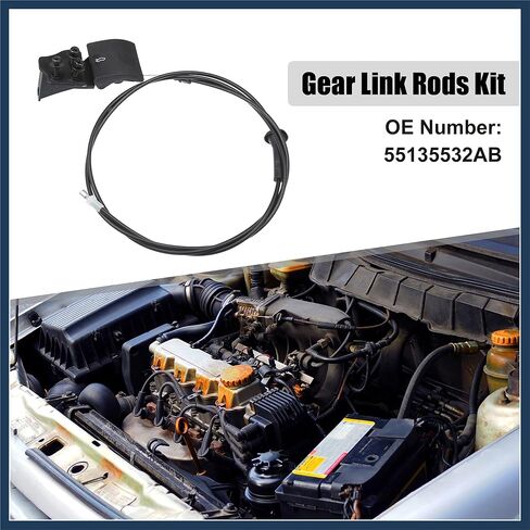 Front Hood Latch Release Cable Fit for Jeep Grand Cherokee 1999-2004 No.55135532AB - Pack of 1 Stylish Design in Saudi Arabia