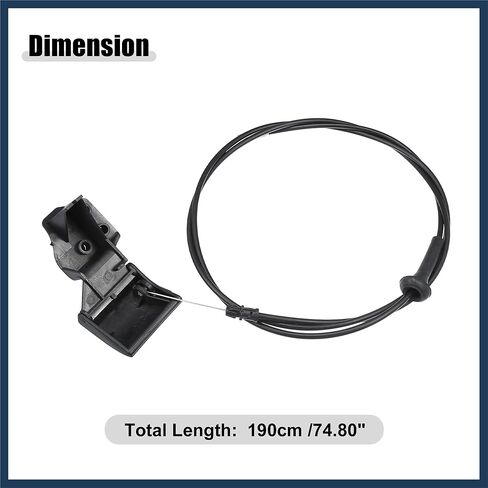Front Hood Latch Release Cable Fit for Jeep Grand Cherokee 1999-2004 No.55135532AB - Pack of 1 Stylish Design in Saudi Arabia