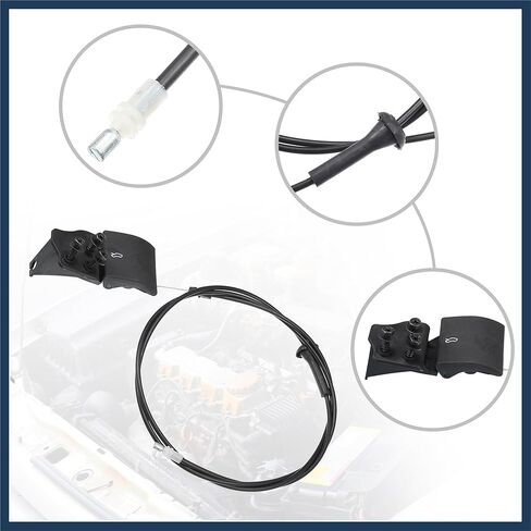Front Hood Latch Release Cable Fit for Jeep Grand Cherokee 1999-2004 No.55135532AB - Pack of 1 Stylish Design in Saudi Arabia