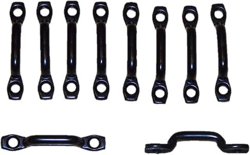 10 Pack Footman Loop 1 Inch Strap Throat Black Steel Cargo with P38 , 1 inch throat in Saudi Arabia