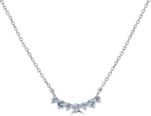 Genuine Stone Pendant Necklace with Cable Chain, 18 Inches in Kuwait