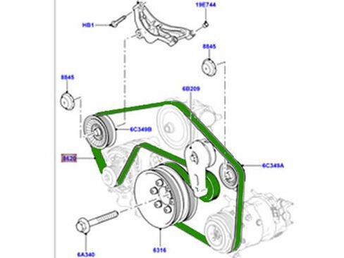 الحزام الأساسي الأصلي متوافق مع Discovery 17 ON Defender 21 ON Range Rover 13-21 Range Rover Sport 14-22 LR035543 LR184639 in Saudi Arabia
