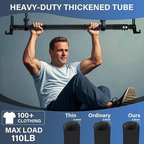 Car Clothes Hanger Bar Heavy Duty, Clothing Racks for Hanging Clothes in Car Telescoping 34-54inch Car Clothes Rack Suitable for Cars Trucks SUVs. (34-50inch) in Saudi Arabia