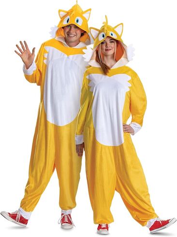 Disguise Adult Sonic Tails Adult Costume, Official Sonic Movie 3 Halloween Costume With Headpiece in Saudi Arabia