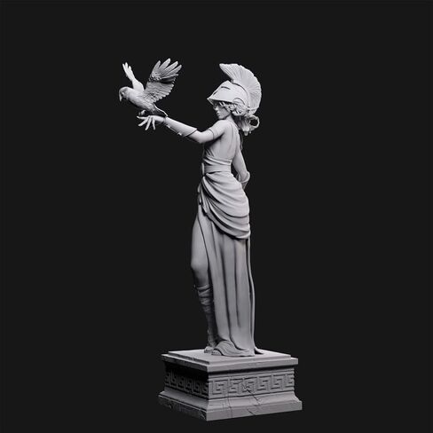 DIY 3D أثينا العفن تمثال تمثال اليونانية روما عصر النهضة النحت الأساطير ديكور لرف الكتب خزانة طاولة مكتب سطح المكتب الديكور المركزية الحلي (200 مم) in Kuwait