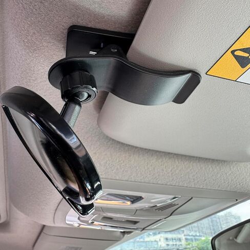 Forward Facing Baby Car Mirror, Sun Visor Clip-On Only, 360° Adjustable Wide View Kids Safety Mirror, Shatterproof & Shakeproof, Easy Tool-Free Installation in Saudi Arabia