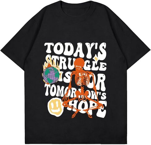 Bealin تي شيرت رجالي برسومات جرافيك كبيرة الحجم إبداعية على الجدران قمصان قصيرة الأكمام صيفية غير رسمية مغني الراب ملابس الشارع الشهير Y2k تي شيرت in Kuwait