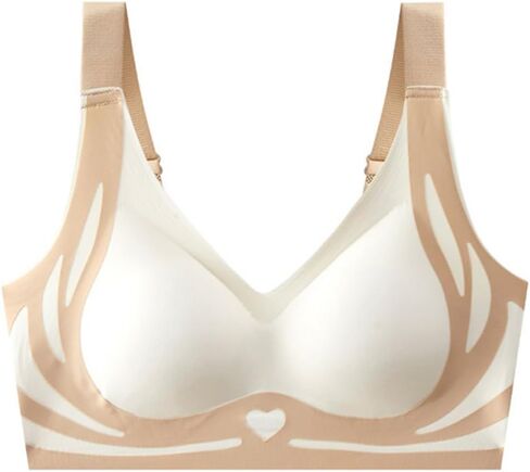Women's Seamless Solid Color Push-up Bra Without Underwire Underwear in Saudi Arabia
