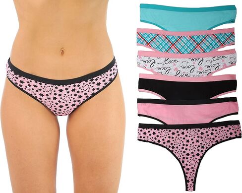 Just Intimates Cotton Panties Underwear (Pack of 6) in Saudi Arabia