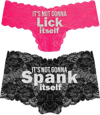 RhinestoneSash Funny Sayings Panties - Naughty for Girlfriend for Women in Saudi Arabia