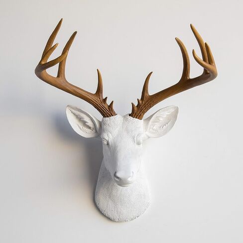 Near and Deer Faux Taxidermy Large Deer Head Wall Mount, Gold, ND0808 in Saudi Arabia