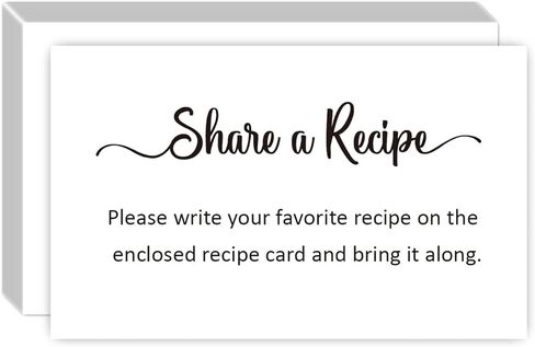 KONKAVA 50 بطاقة طلب وصفة الزفاف، طلب بطاقة وصفة لحفل الزفاف، إدراج دعوة لحفل زفاف الطفل، (3.5 بوصة × 2 بوصة) in Kuwait