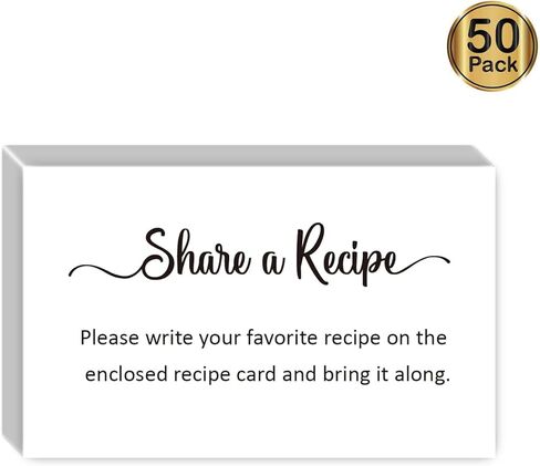 KONKAVA 50 بطاقة طلب وصفة الزفاف، طلب بطاقة وصفة لحفل الزفاف، إدراج دعوة لحفل زفاف الطفل، (3.5 بوصة × 2 بوصة) in Kuwait