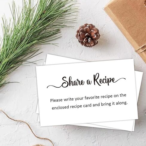 KONKAVA 50 بطاقة طلب وصفة الزفاف، طلب بطاقة وصفة لحفل الزفاف، إدراج دعوة لحفل زفاف الطفل، (3.5 بوصة × 2 بوصة) in Kuwait