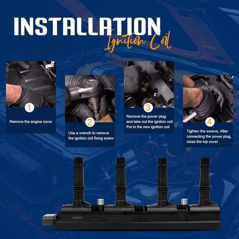 STANDOUT IGNITION COIL PACK UF669 & Iridium Spark Plug Compatible with Chevy Cruze1.4L(2011-2025),Sonic1.4L(2012-2020),Volt1.4L(2011-2017),Trax1.4L(2013-2021),Buick Encore1.4L(2013-2021) in Saudi Arabia