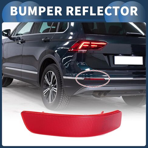 Bumper Reflector Rear Right 7.09"x1.50" Bumper Reflector Side Marker No.81910-30040 for Lexus ES300h 2013-2018 Plastic Red Durable in Saudi Arabia
