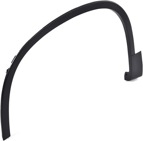 CROSSDESIGN Fender Flare، متوافق مع 2012-2017 Volkswagen Tiguan الأمامي الأيمن من البلاستيك الأسود in Kuwait