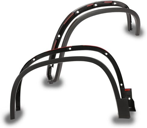 CROSSDESIGN Fender Flare، متوافق مع 2012-2017 Volkswagen Tiguan الأمامي الأيمن من البلاستيك الأسود in Kuwait