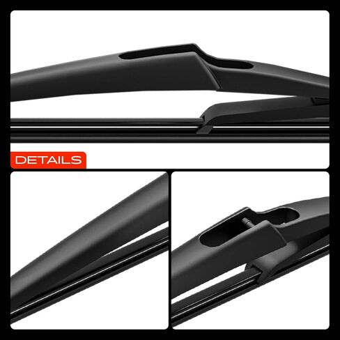 A-Premium 22"+18"+12" Windshield Wiper Blades Compatible with Saturn Astra 2008-2009 - Front Rear Wipers Blade Set for SL/Snap Claw Arm Connector, with Wear Indicator & Towel, Pack of 3 in Saudi Arabia