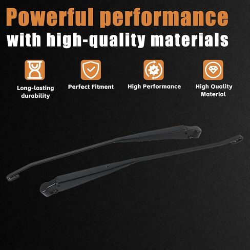 Pair 42631 Front Windshield Wiper Arm F1TZ-17526-AA Replacement Kit fit for Ford F-150 1991-1996 F-250 1991-1996 Bronco 1991-1996 F-350 1991-1997 F-Super Duty 1991-1997 Replace F1TZ17526AA in Kuwait