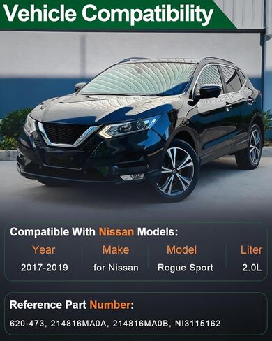 استبدال مجموعة مروحة تبريد المبرد لنيسان روج سبورت L4 2.0L 2017 2018 2019 استبدال 620-473 214816MA0A 214816MA0B NI3115162 620473 in Kuwait