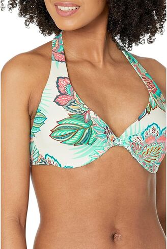 COCO REEF Tropical Lotus Twist Bikini Top Ivory 32/34DD in Kuwait