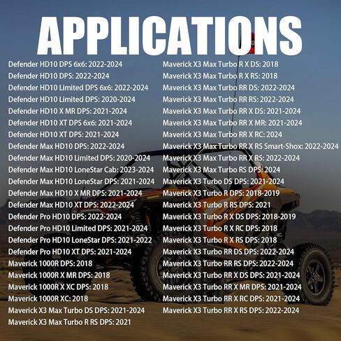 Drive Belt Compatible with 2022-2024 Can-Am Defender HD10 DPS 6x6, 2018 Can-Am Maverick 1000R DPS, Heavy Duty Drive Belt Replacement: 422280651,422280652,417300383,422280654 in Kuwait