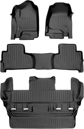 MAXLINER All Weather Custom Fit 3rd Row Black Floor Mat Liner Set Compatible with 2015-2020 Chevrolet Tahoe/GMC Yukon/Cadillac Escalade (Does Not Fit XL or ESV Models) in Saudi Arabia
